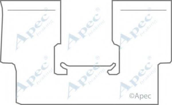 APEC BRAKING KIT1168 Комплектуючі, гальмівні колодки