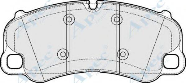 APEC BRAKING PAD2019 Комплект гальмівних колодок, дискове гальмо