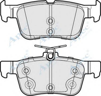 APEC BRAKING PAD1960 Комплект гальмівних колодок, дискове гальмо
