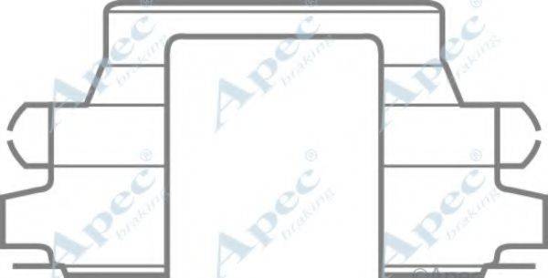 APEC BRAKING KIT420 Комплектуючі, гальмівні колодки
