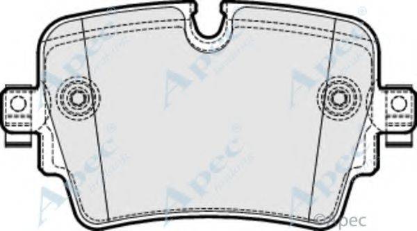 APEC BRAKING PAD2046 Комплект гальмівних колодок, дискове гальмо