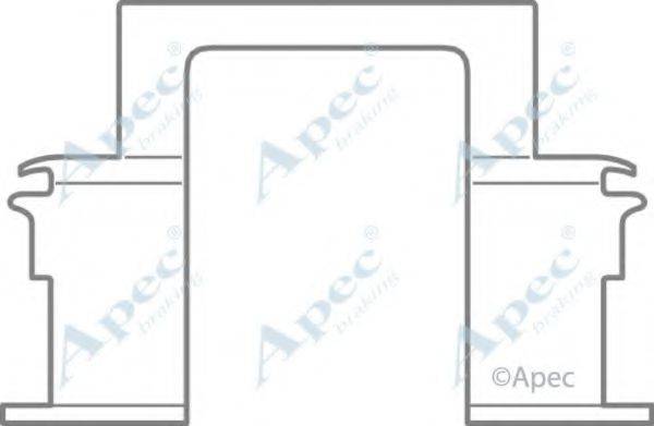 APEC BRAKING KIT446 Комплектуючі, гальмівні колодки