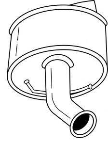 SIGAM 11615 Глушник вихлопних газів кінцевий