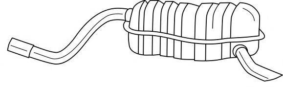 SIGAM 13666 Глушник вихлопних газів кінцевий