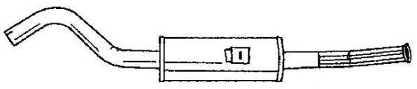 SIGAM 16616 Глушник вихлопних газів кінцевий
