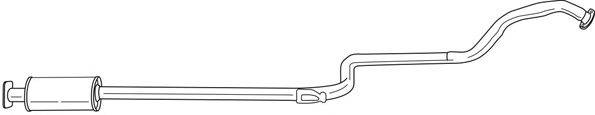 SIGAM 38424 Середній глушник вихлопних газів