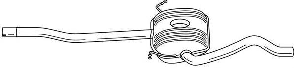 SIGAM 60454 Середній глушник вихлопних газів