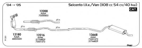 SIGAM FI331 Система випуску ОГ
