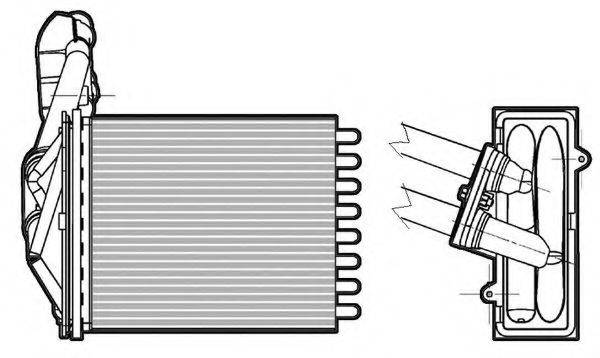 CTR 1228023 Теплообмінник, опалення салону
