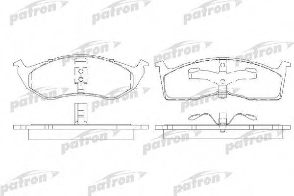 PATRON PBP7006 Комплект гальмівних колодок, дискове гальмо
