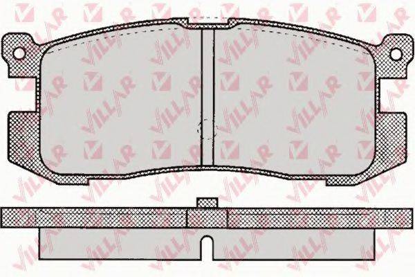 VILLAR 6260037 Комплект гальмівних колодок, дискове гальмо
