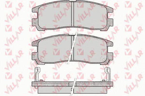 VILLAR 6260043 Комплект гальмівних колодок, дискове гальмо