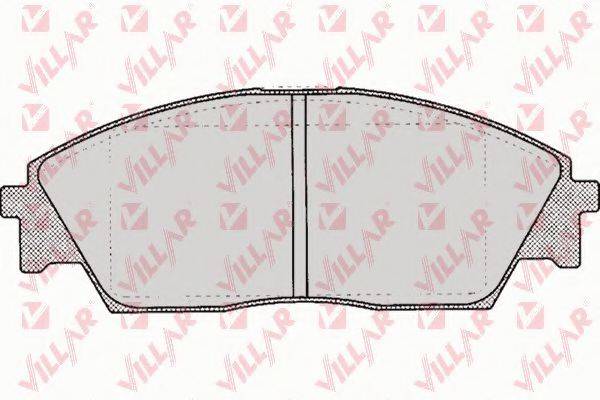 VILLAR 6260082 Комплект гальмівних колодок, дискове гальмо