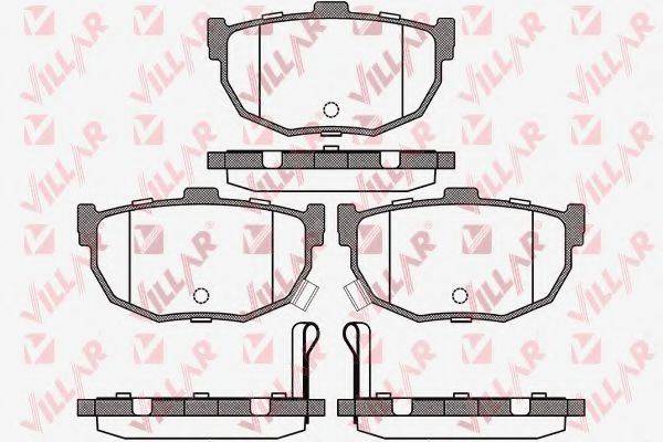 VILLAR 6260089 Комплект гальмівних колодок, дискове гальмо