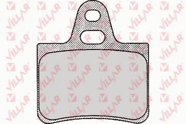 VILLAR 6260122 Комплект гальмівних колодок, дискове гальмо