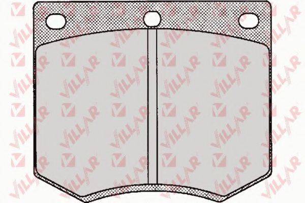 VILLAR 6260126 Комплект гальмівних колодок, дискове гальмо