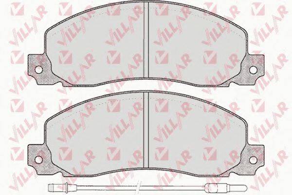 VILLAR 6260278 Комплект гальмівних колодок, дискове гальмо