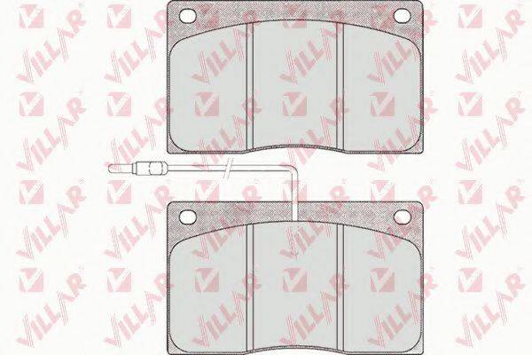 VILLAR 6260372 Комплект гальмівних колодок, дискове гальмо