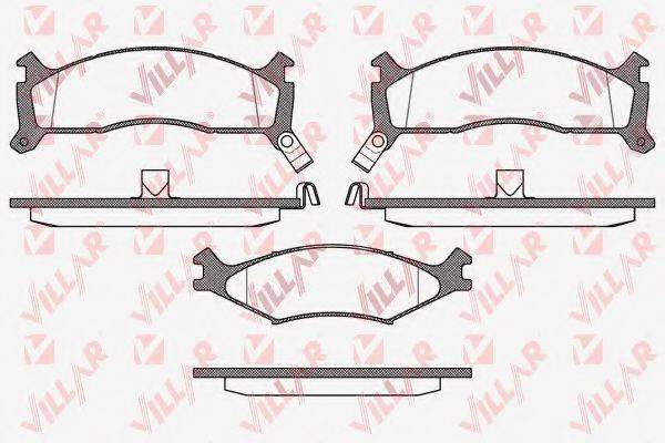 VILLAR 6260426 Комплект гальмівних колодок, дискове гальмо