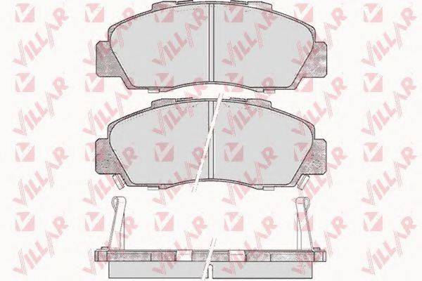 VILLAR 6260472 Комплект гальмівних колодок, дискове гальмо