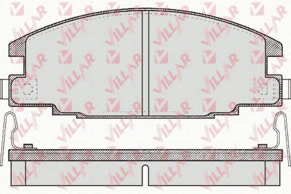 VILLAR 6260544 Комплект гальмівних колодок, дискове гальмо