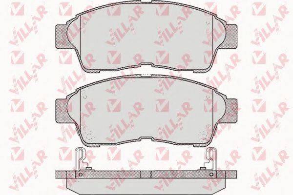 VILLAR 6260561 Комплект гальмівних колодок, дискове гальмо