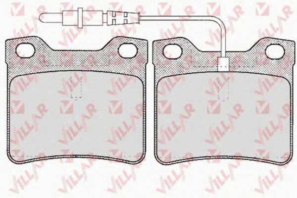 VILLAR 6260623 Комплект гальмівних колодок, дискове гальмо