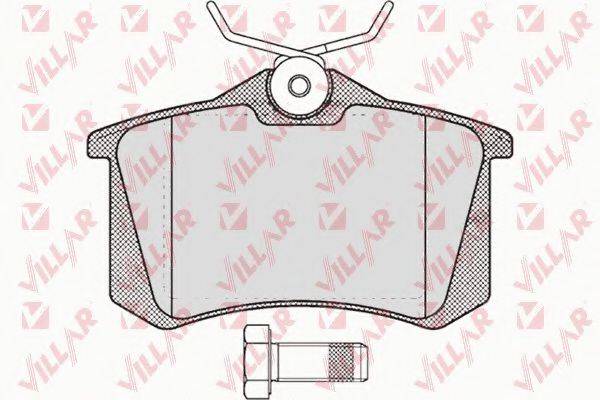 VILLAR 6260634 Комплект гальмівних колодок, дискове гальмо