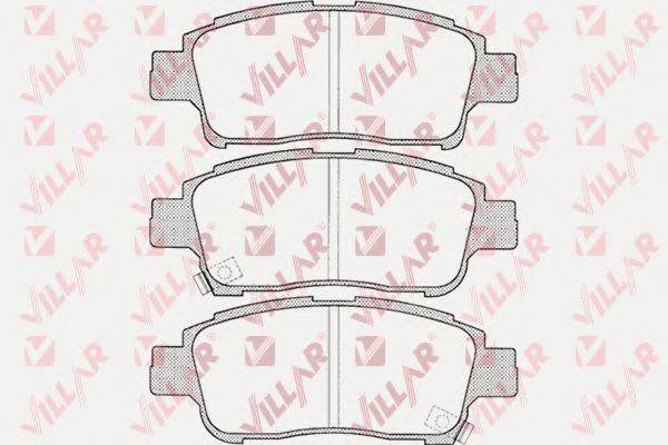 VILLAR 6260700 Комплект гальмівних колодок, дискове гальмо