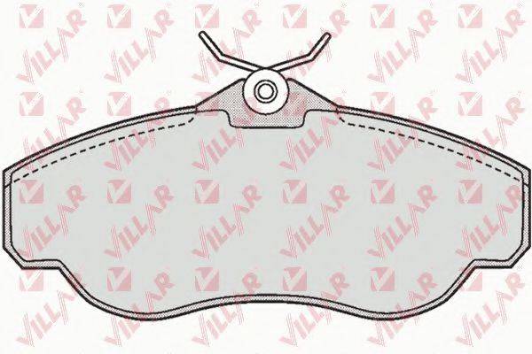 VILLAR 6260728 Комплект гальмівних колодок, дискове гальмо