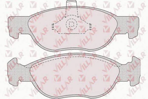 VILLAR 6260740 Комплект гальмівних колодок, дискове гальмо