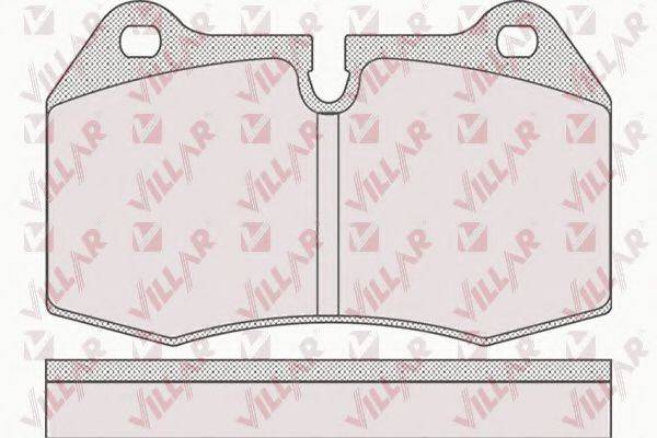 VILLAR 6260769 Комплект гальмівних колодок, дискове гальмо