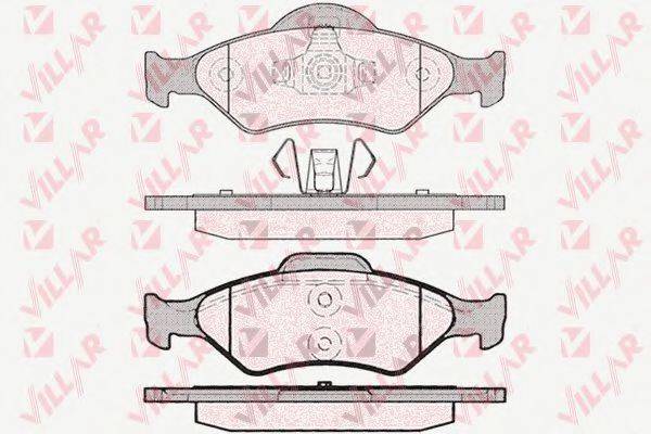 VILLAR 6260795 Комплект гальмівних колодок, дискове гальмо