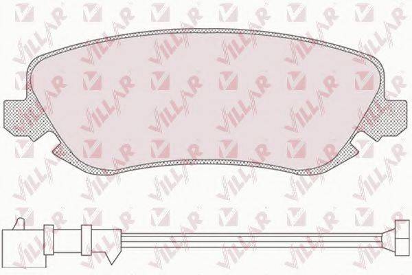 VILLAR 6260842 Комплект гальмівних колодок, дискове гальмо