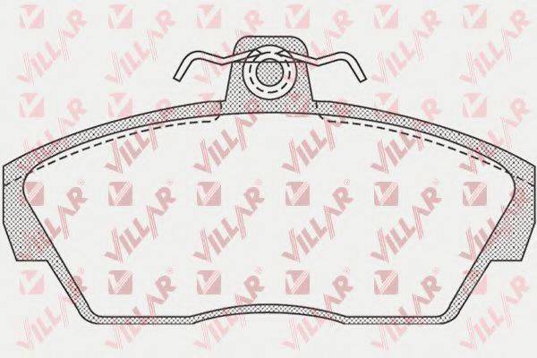 VILLAR 6260922 Комплект гальмівних колодок, дискове гальмо
