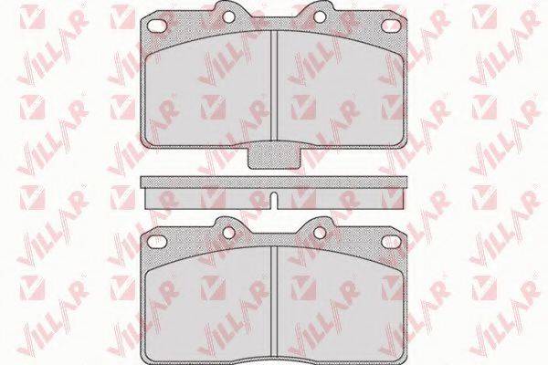 VILLAR 6261026 Комплект гальмівних колодок, дискове гальмо