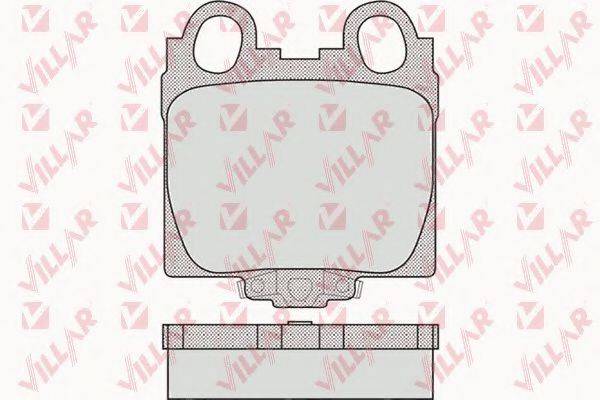 VILLAR 6261051 Комплект гальмівних колодок, дискове гальмо