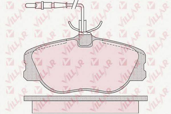 VILLAR 6261104 Комплект гальмівних колодок, дискове гальмо