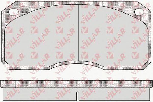 VILLAR 6261144 Комплект гальмівних колодок, дискове гальмо