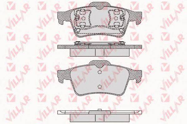VILLAR 6261189 Комплект гальмівних колодок, дискове гальмо