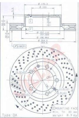 VILLAR 6281974 гальмівний диск