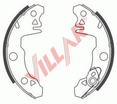 VILLAR 6290514 Комплект гальмівних колодок