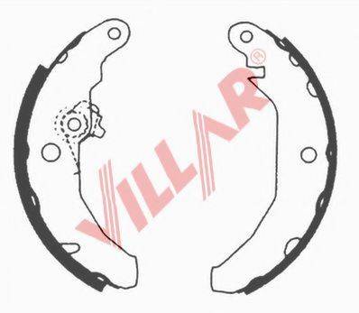 VILLAR 6290529 Комплект гальмівних колодок
