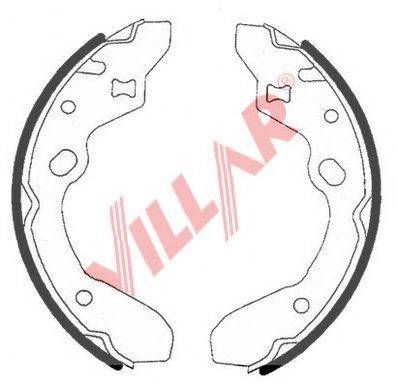 VILLAR 6290741 Комплект гальмівних колодок