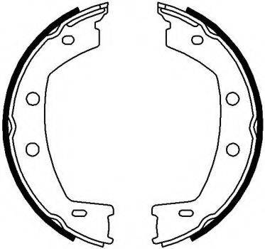 MOTAQUIP LVBS797 Комплект гальмівних колодок, стоянкова гальмівна система