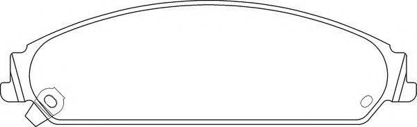 MOTAQUIP LVXL1630 Комплект гальмівних колодок, дискове гальмо