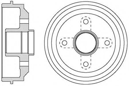 MOTAQUIP VBD661 Гальмівний барабан