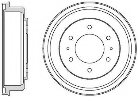 MOTAQUIP VBE638 Гальмівний барабан