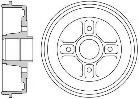 MOTAQUIP VBE691 Гальмівний барабан