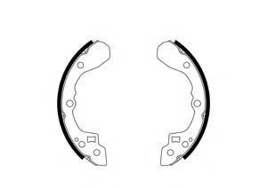 MOTAQUIP VBS671 Комплект гальмівних колодок